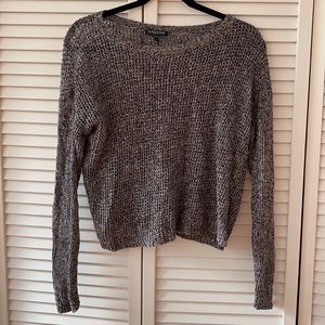 Eileen Fisher Gray Open Knit Sweater